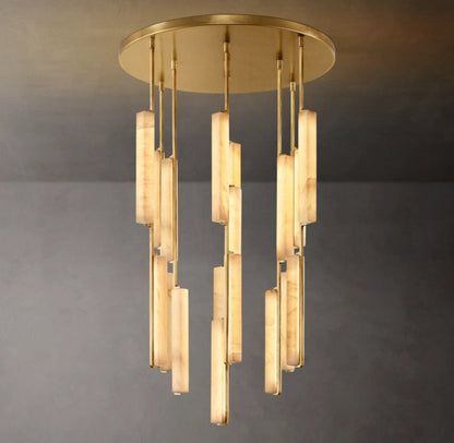Audubon Alabaster Round Chandelier 40"