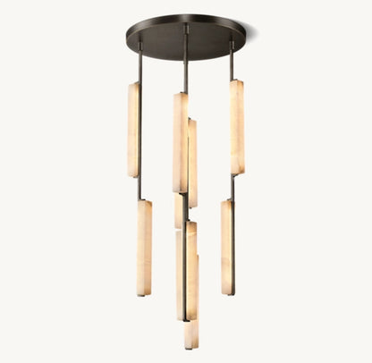 Audubon Alabaster Round Chandelier 24"