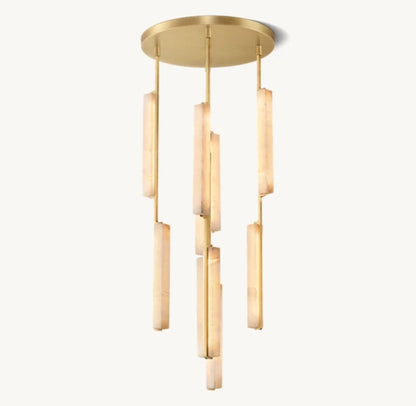 Audubon Alabaster Round Chandelier 24"