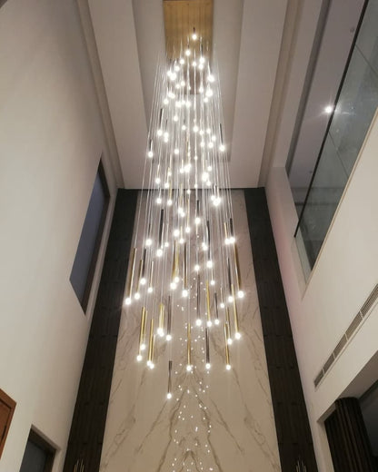 Bellini Square Tubular Pendant Light Chandelier