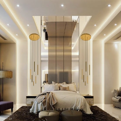 Bellini Square Tubular Pendant Light Chandelier