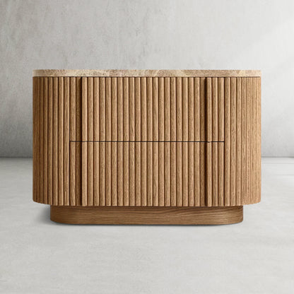Mulholland Stone Closed Nightstand